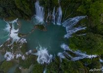 Detian Falls from above