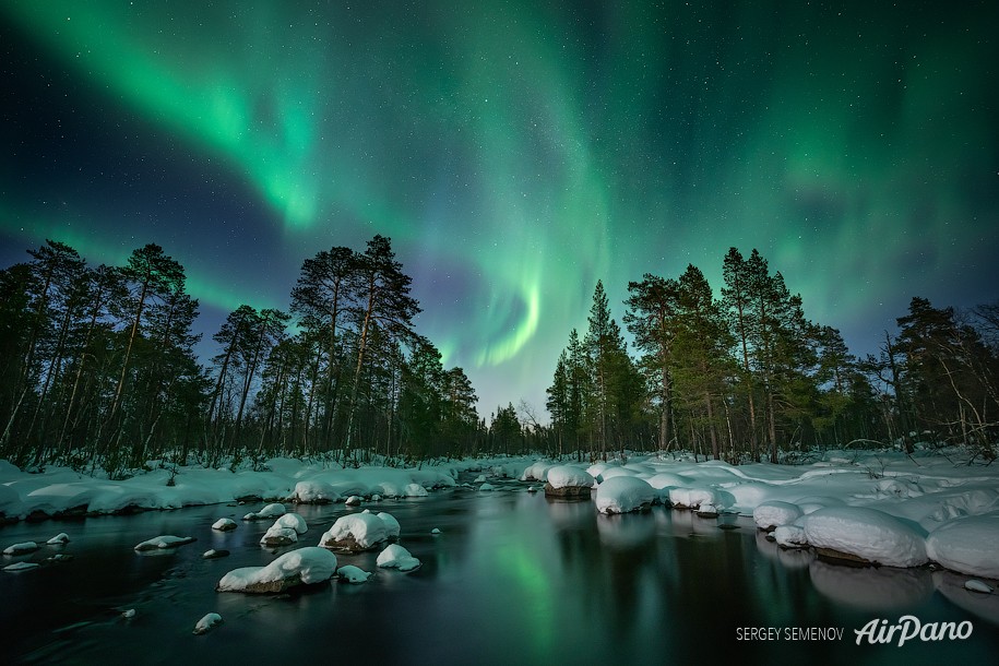 Northern lights on the Kola Peninsula Northern lights on the Kola Peninsula