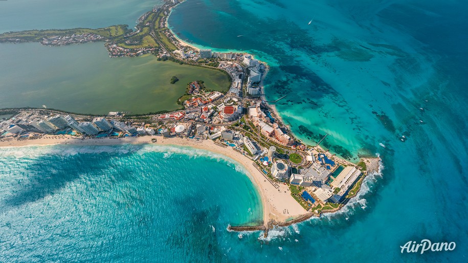 Cancun from above Cancun from above