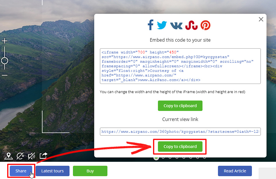 How to make a link to any fragments of a panorama How to make a link to any fragments of a panorama